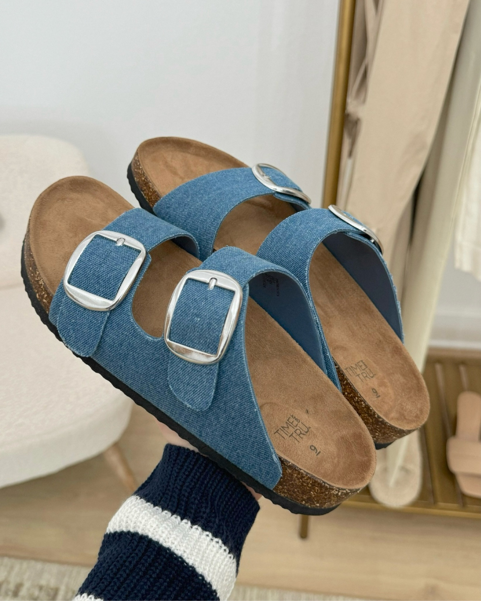 $20 WALMART SANDALS 🩴 were a best seller last week! They are a Birkenstock look for less and they are in denim, which is currently trending! 

Walmart Sandals, Sandals, Spring Sandals, Walmart Shoes, Spring Shoes, Madison Payne

#LTKMostLoved #LTKshoecrush #LTKSeasonal