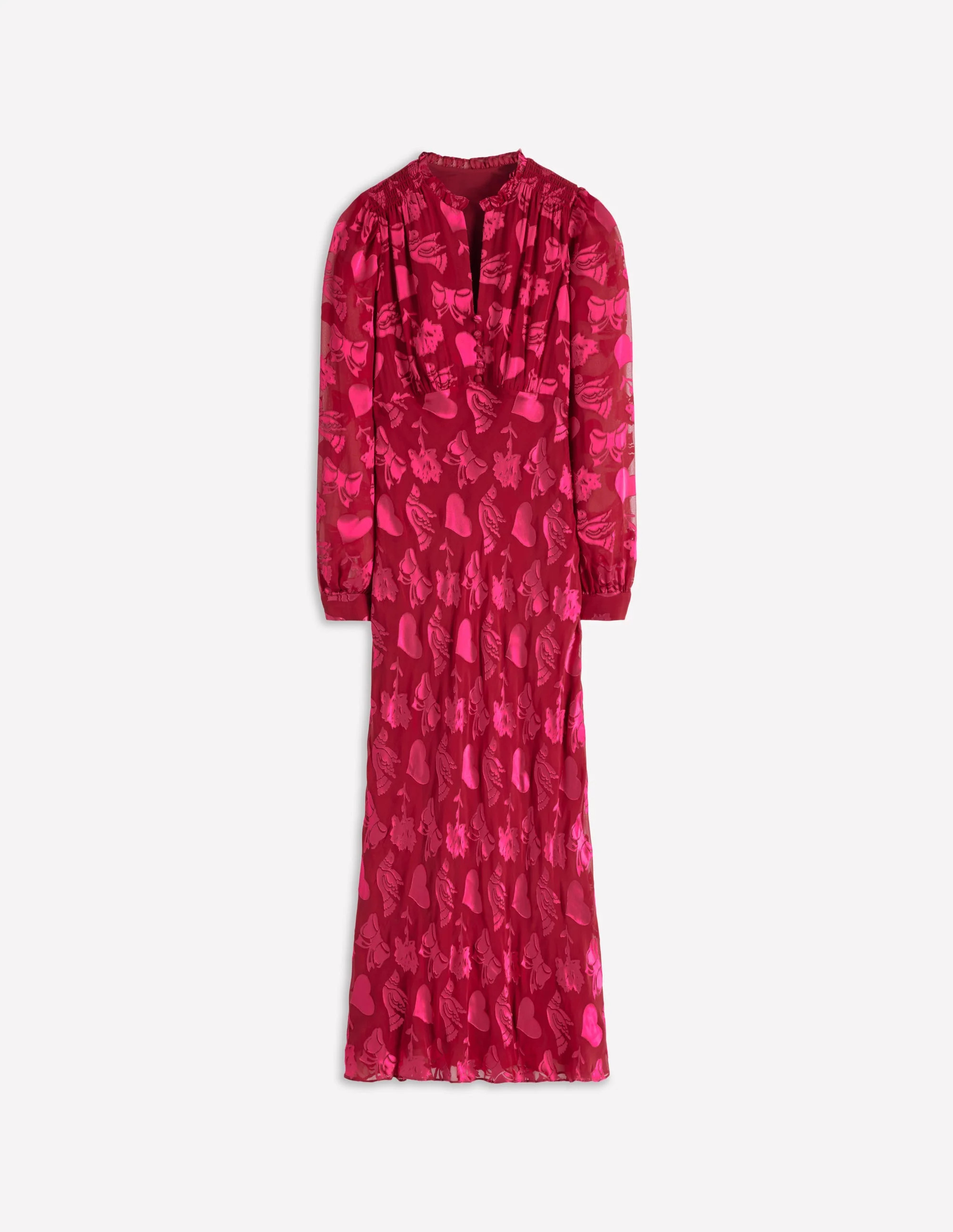 Cassie Devore Midi Tea Dress-Pink Peony, Dainty Medley | Boden (US)