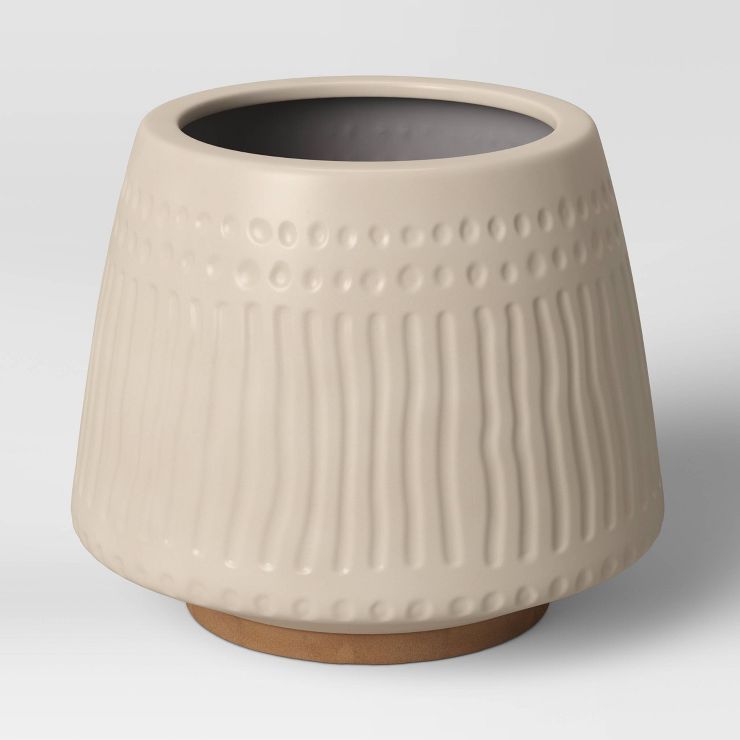 Textured Ceramic Planter Pots White - Opalhouse™ | Target