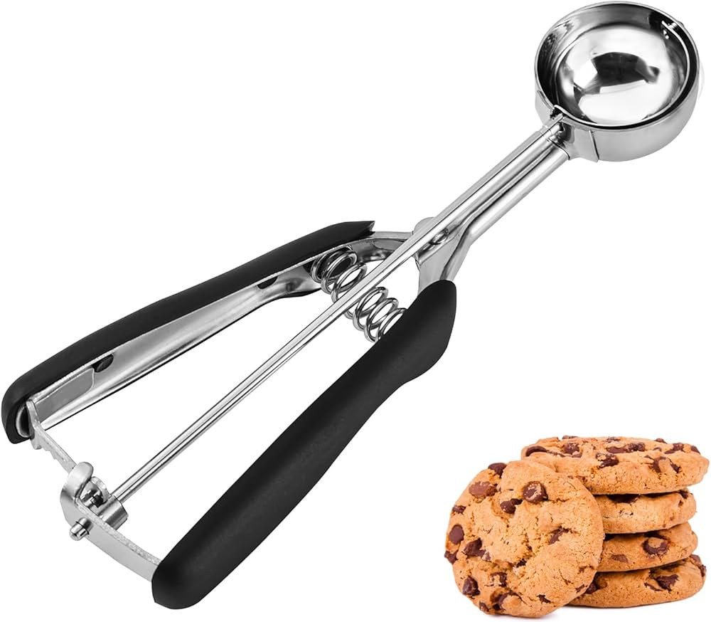 Small Cookie Scoop 1 Tbsp, Cookie Dough Scoop, 1 Tablespoon Cookie Scoops for Baking, Melon Balle... | Amazon (US)