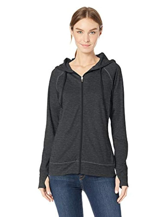 Amazon Essentials Women's Brushed Tech Stretch Full-Zip Hoodie | Amazon (US)