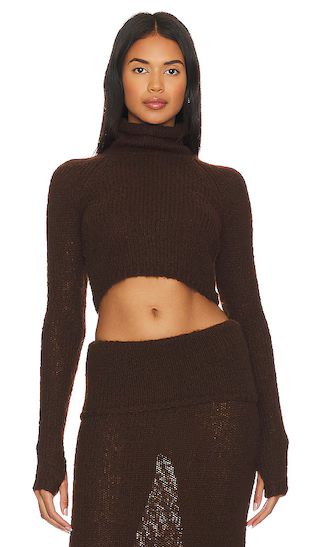 Reece Turtleneck Pullover in Cocoa | Revolve Clothing (Global)