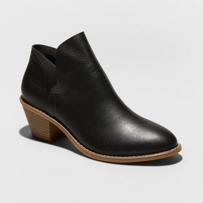 Women's Indie Faux Leather Heeled Bootie - Universal Thread™ | Target