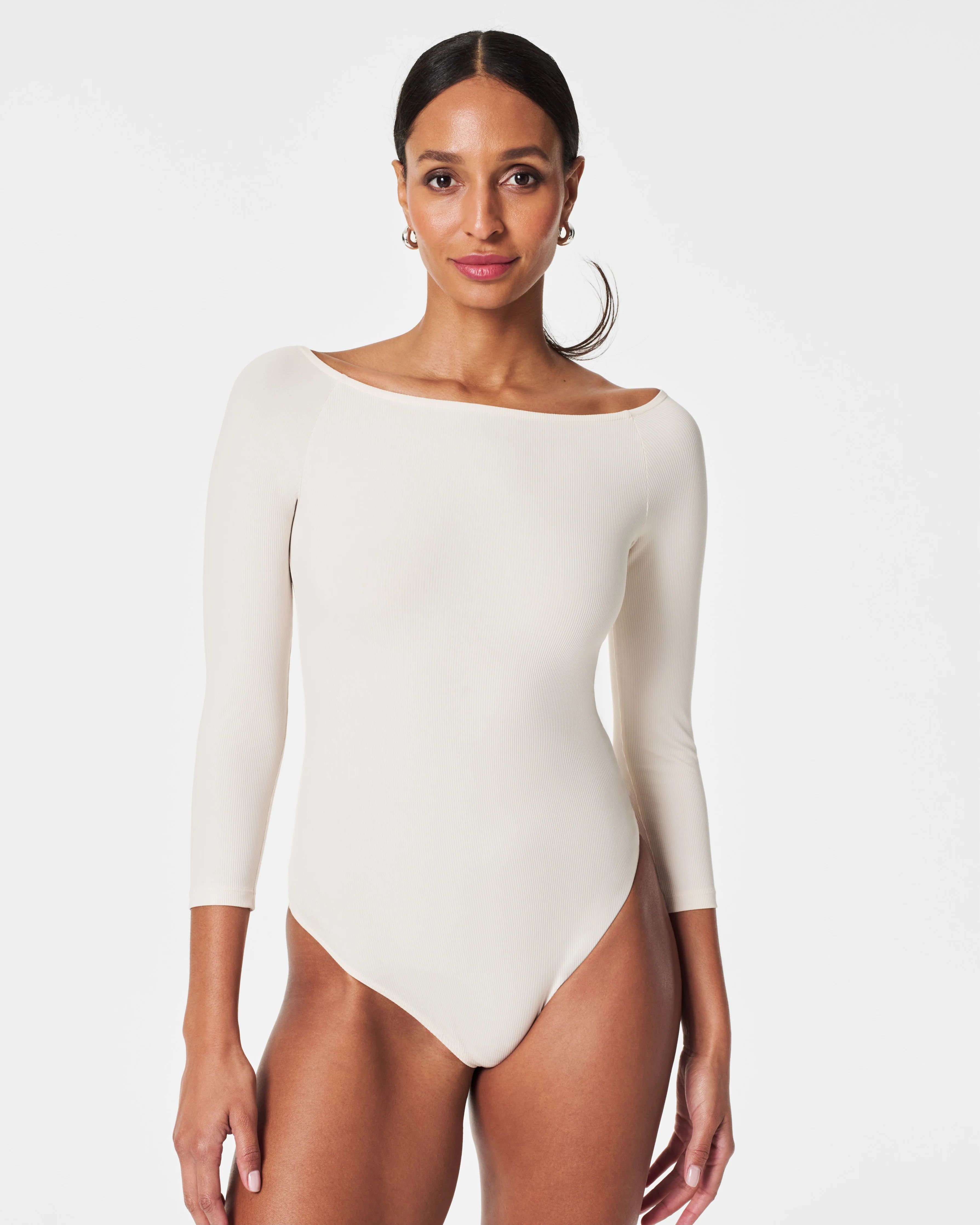 Suit Yourself Boat Neck Ribbed Bodysuit | Spanx