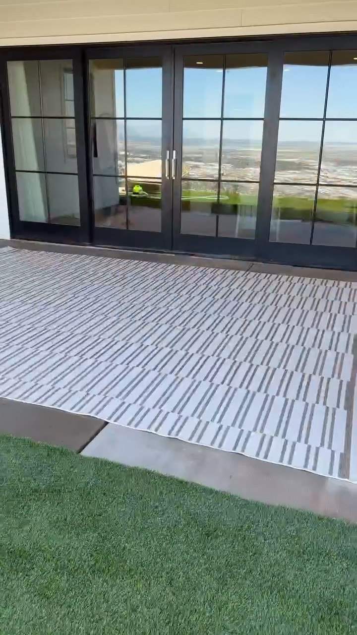 Love this neutral outdoor rug from @Wayfair 🤍

Patio refresh, backyard patio makeover, back patio decor, outdoor rug, Wayfair sale, striped outdoor rug

#LTKdayinmylife #LTKHome #LTKSaleAlert