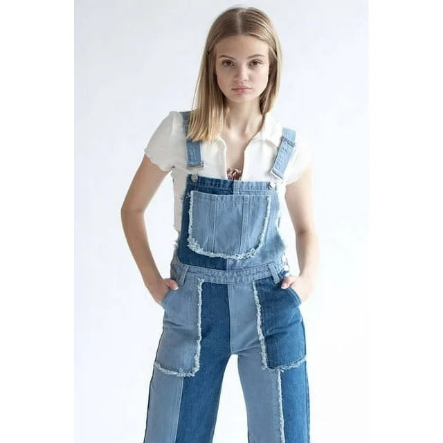Ragstock Patchwork Denim Overalls | Walmart (US)