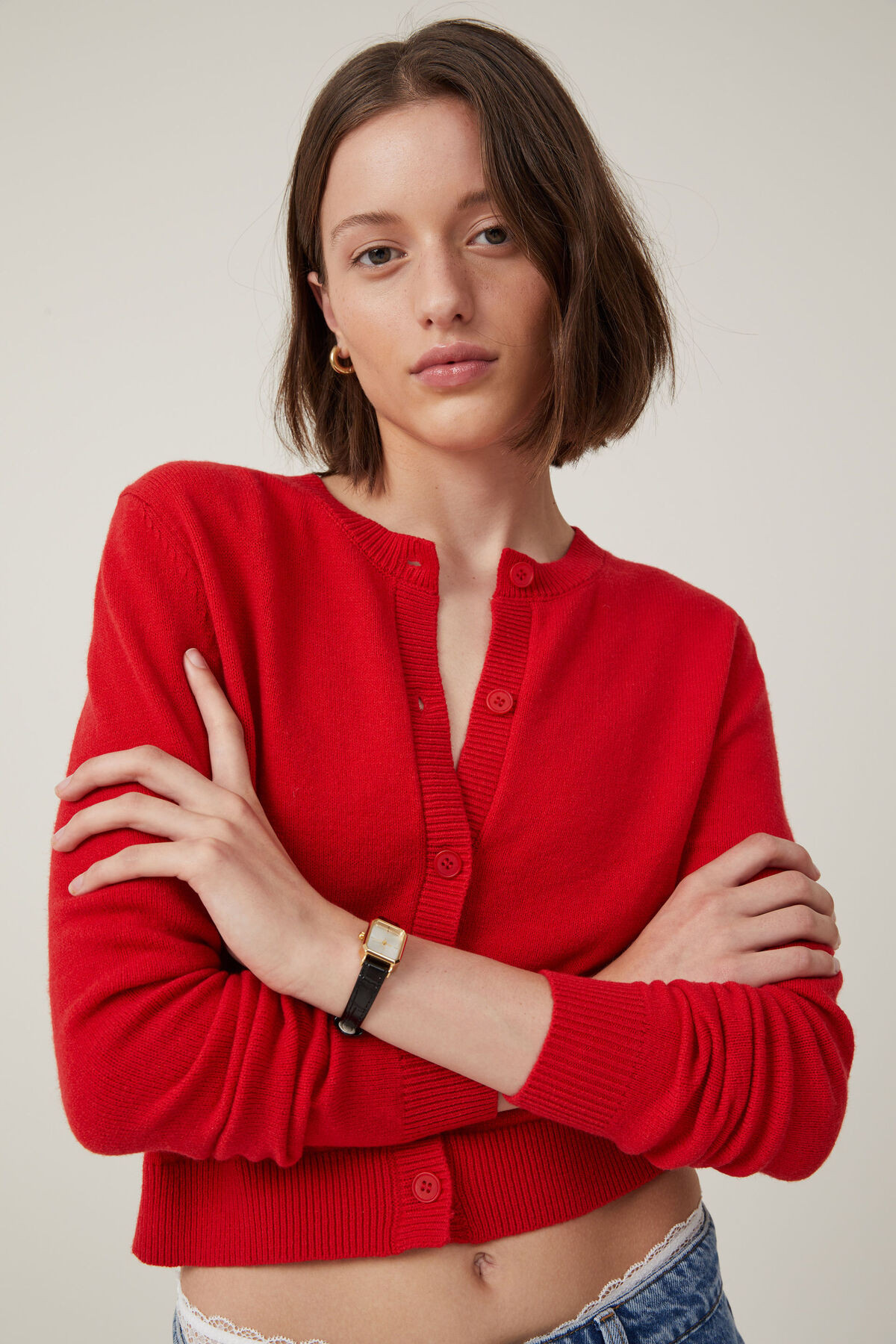 Everfine Crew Neck Cardigan | Cotton On (ANZ)
