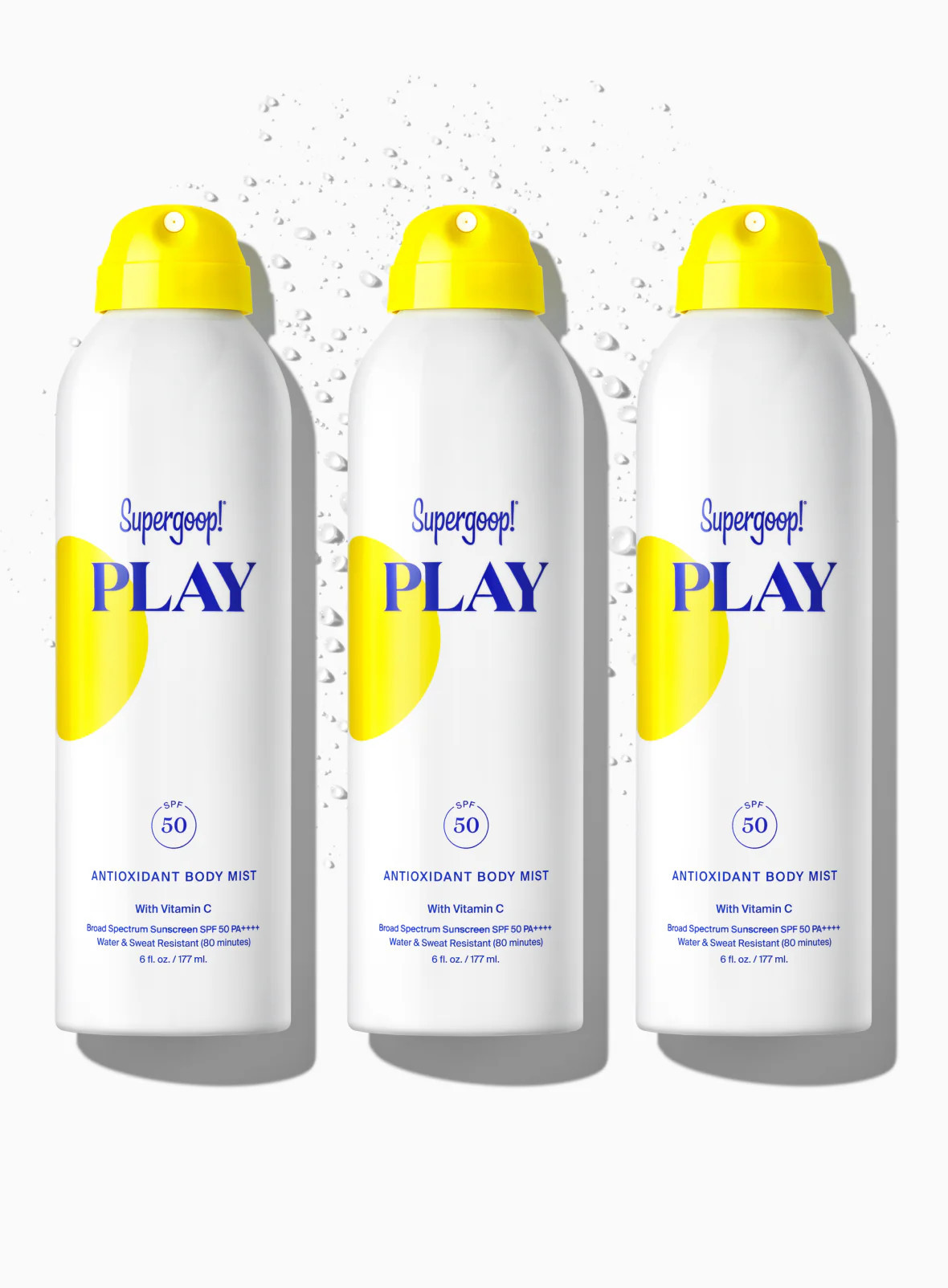 PLAY Antioxidant Body Mist SPF 50 with Vitamin C - 3 pack Sunscreen Supergoop! | Supergoop