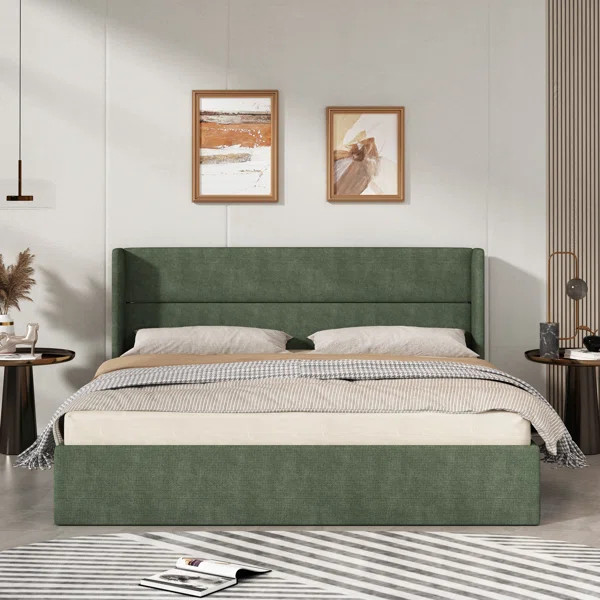 Gaillarde Hydraulic Lift Up Storage Upholstered Platform Bed | Wayfair North America