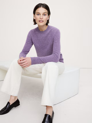 Lightweight Cashmere Crew-Neck Sweater | Banana Republic (US)