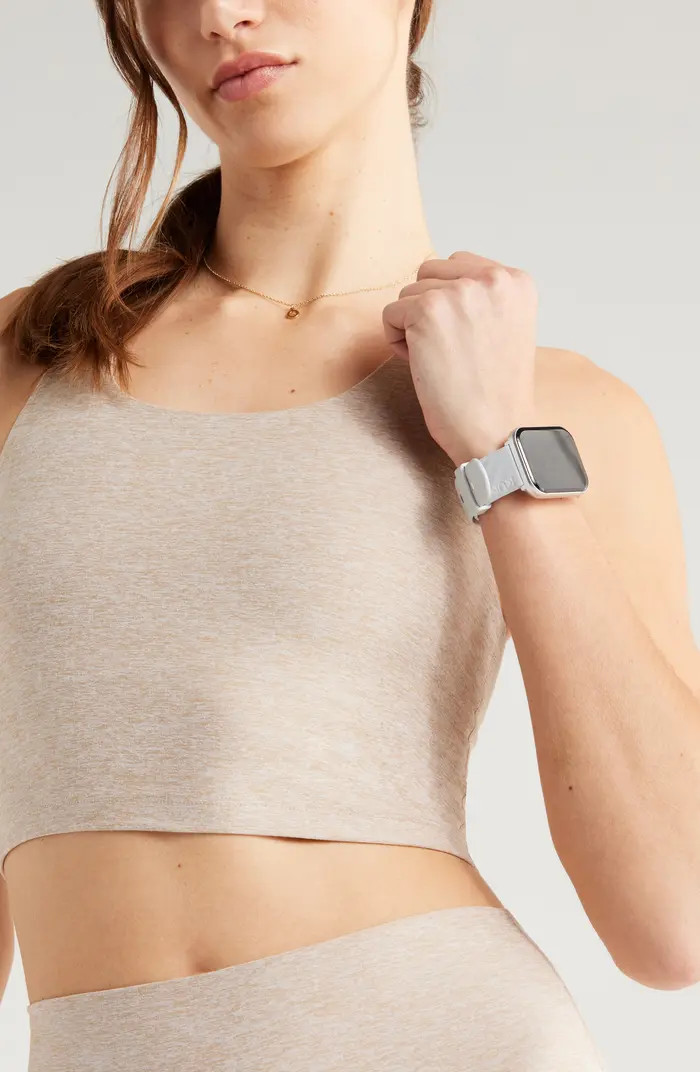 Zella Renew Mélange Support Crop Tank | Nordstrom | Nordstrom