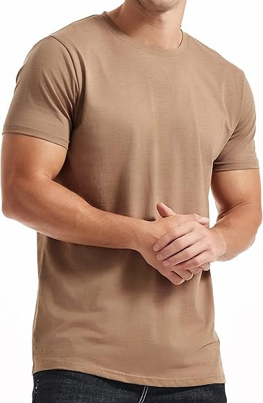 KLIEGOU Men's Crew Neck T Shirts - Casual Stylish Tees for Men | Amazon (US)