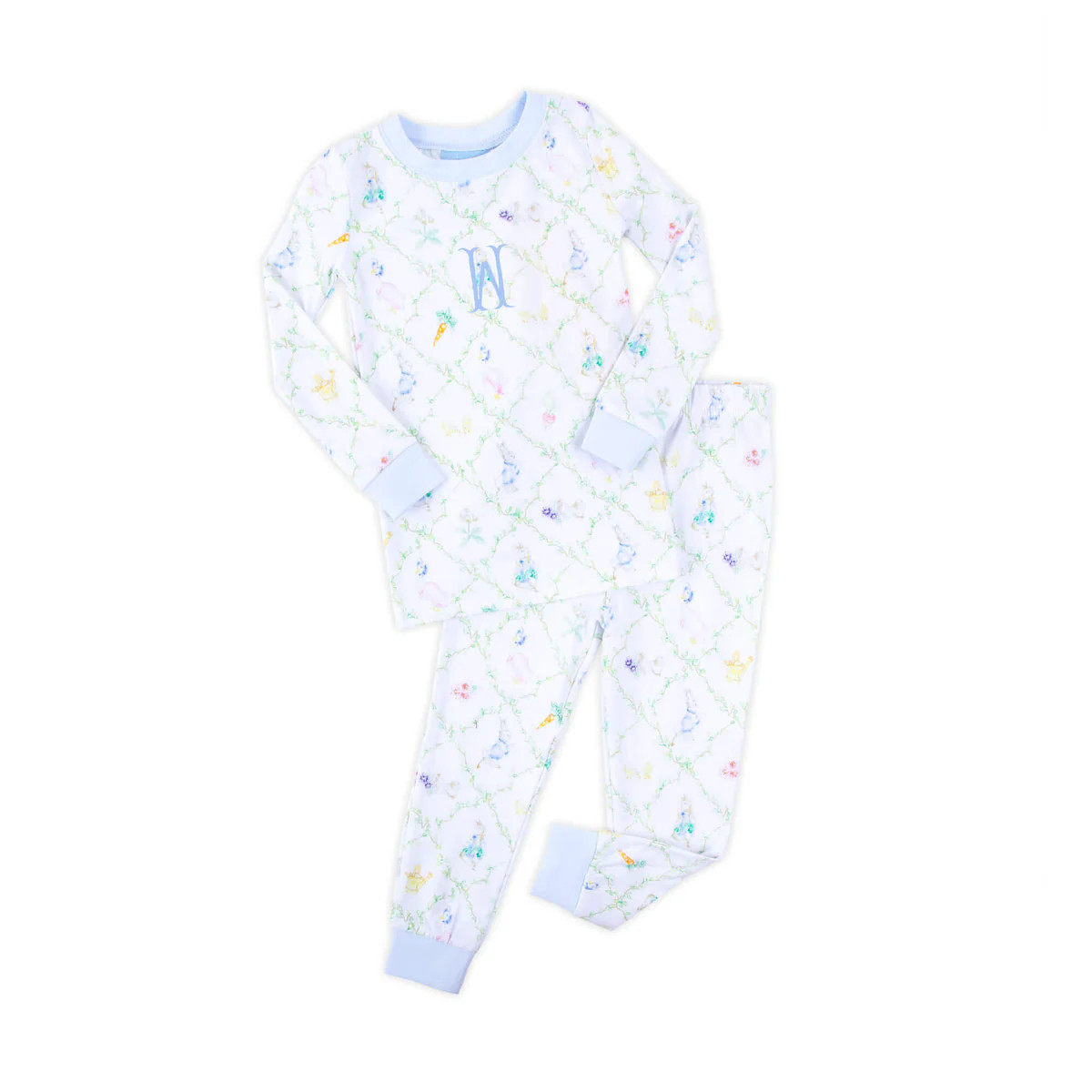 Storybook Rabbit Blue Pajamas | Classic Whimsy