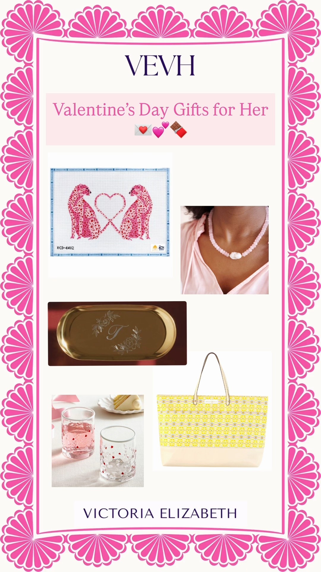 Valentines Day gifts for her!! 💌🍫💕 Whether she’s an avid needlepointer, loved to accessorize, or is the hostess with the mostess, these gifts are fantastic ways to spread the love this Valentine’s Day!! 

#LTKValentine