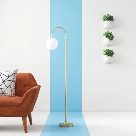 Hashtag Home Harmond 60" Arched Floor Lamp | Wayfair | Wayfair North America