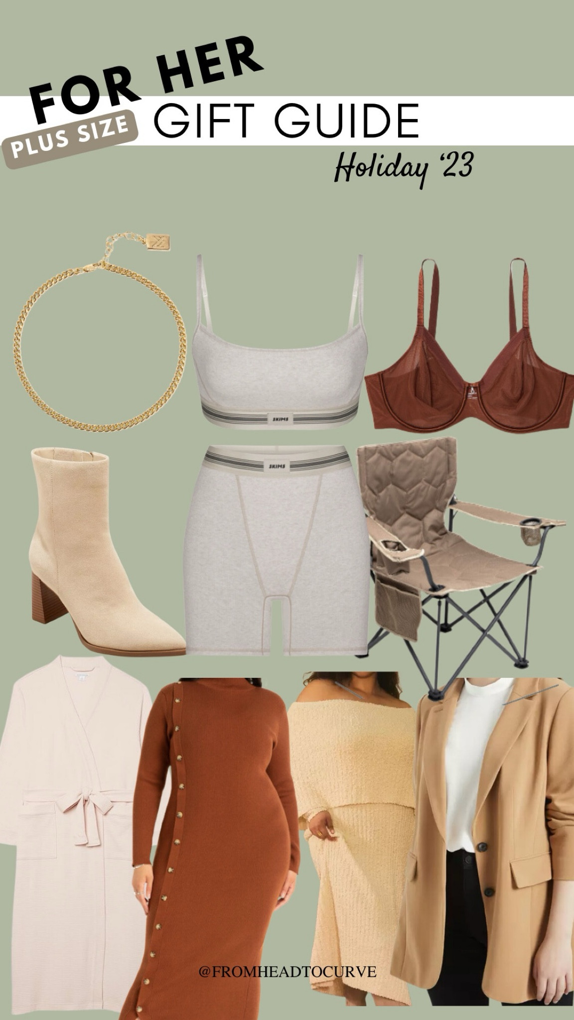 Plus size gift guide.

Gift guide for her. Closet staples. Essential gifts. 

#LTKGiftGuide #LTKplussize #LTKHoliday