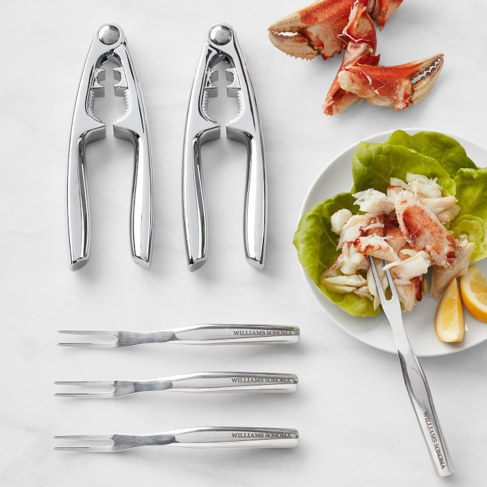 Williams Sonoma Seafood Set, 2 Crackers & 4 Forks | Williams-Sonoma
