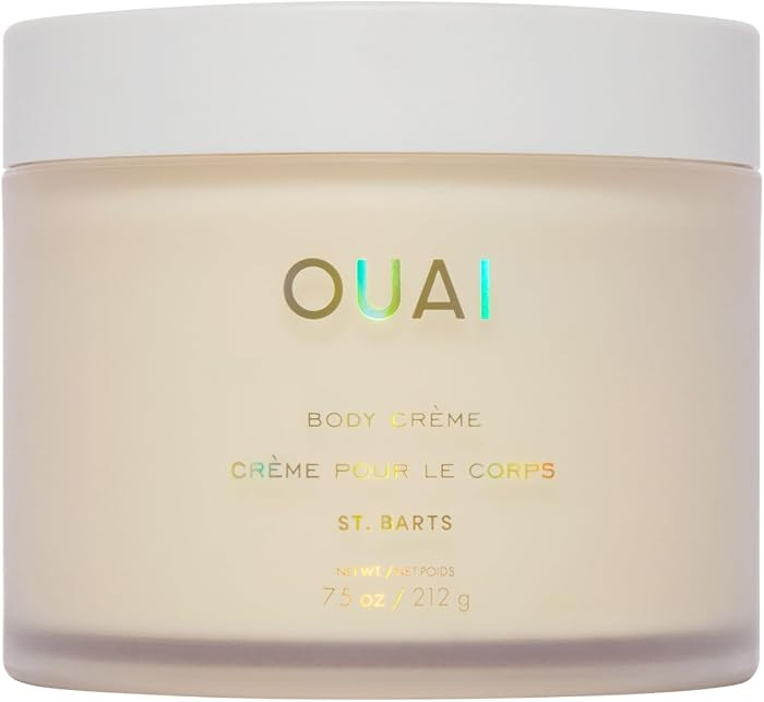 OUAI Body Cream, St. Barts - Hydrating Whipped Body Cream with Cupua\u00e7u Butter, Coconut Oil a... | Amazon (US)