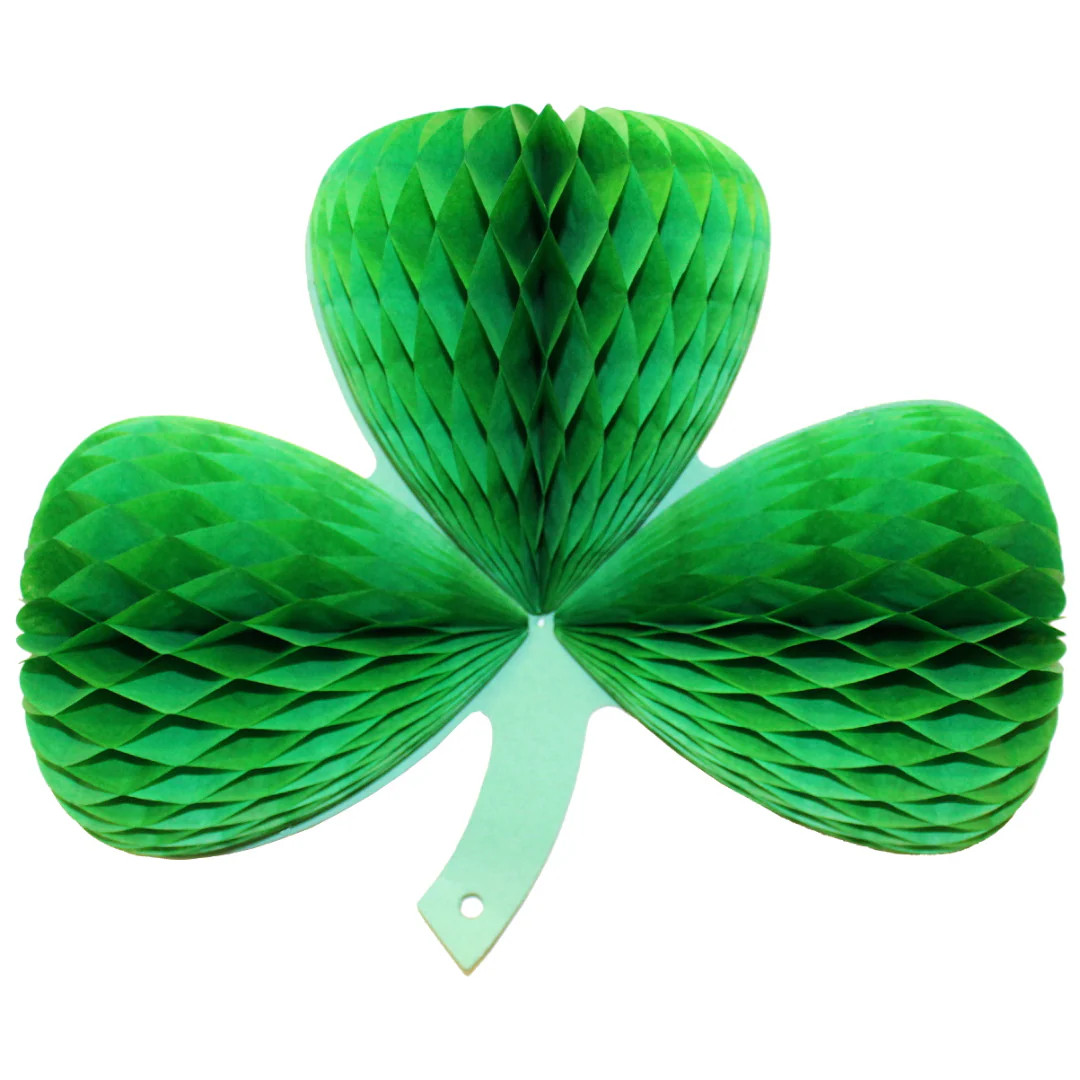Honeycomb Shamrock Hanging Decoration | Ellie and Piper