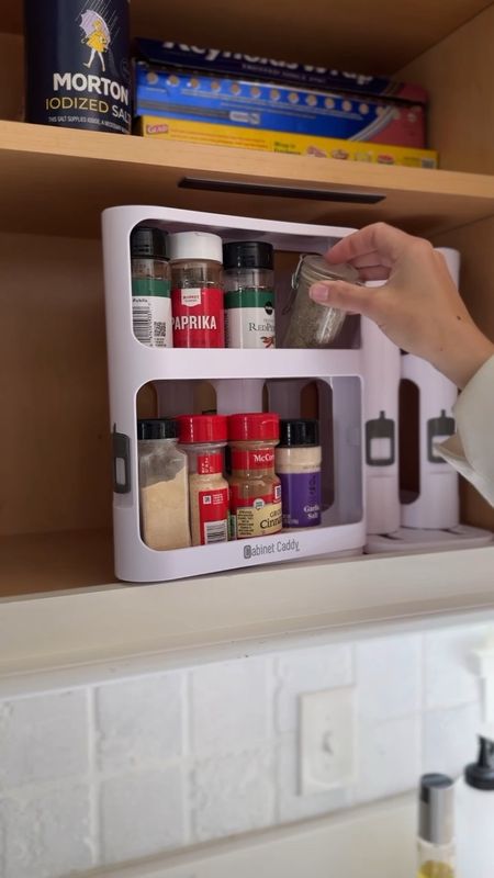 These cabinet organizers are a game changer! They help to keep my spices organized and maximize the vertical space in my cabinets. They are so easy to install, and they can be used for much more besides just spices!

Amazon find, Amazon kitchen find, organization hack, spice organizers, space saving tips

#LTKVideo #LTKFindsUnder50 #LTKHome