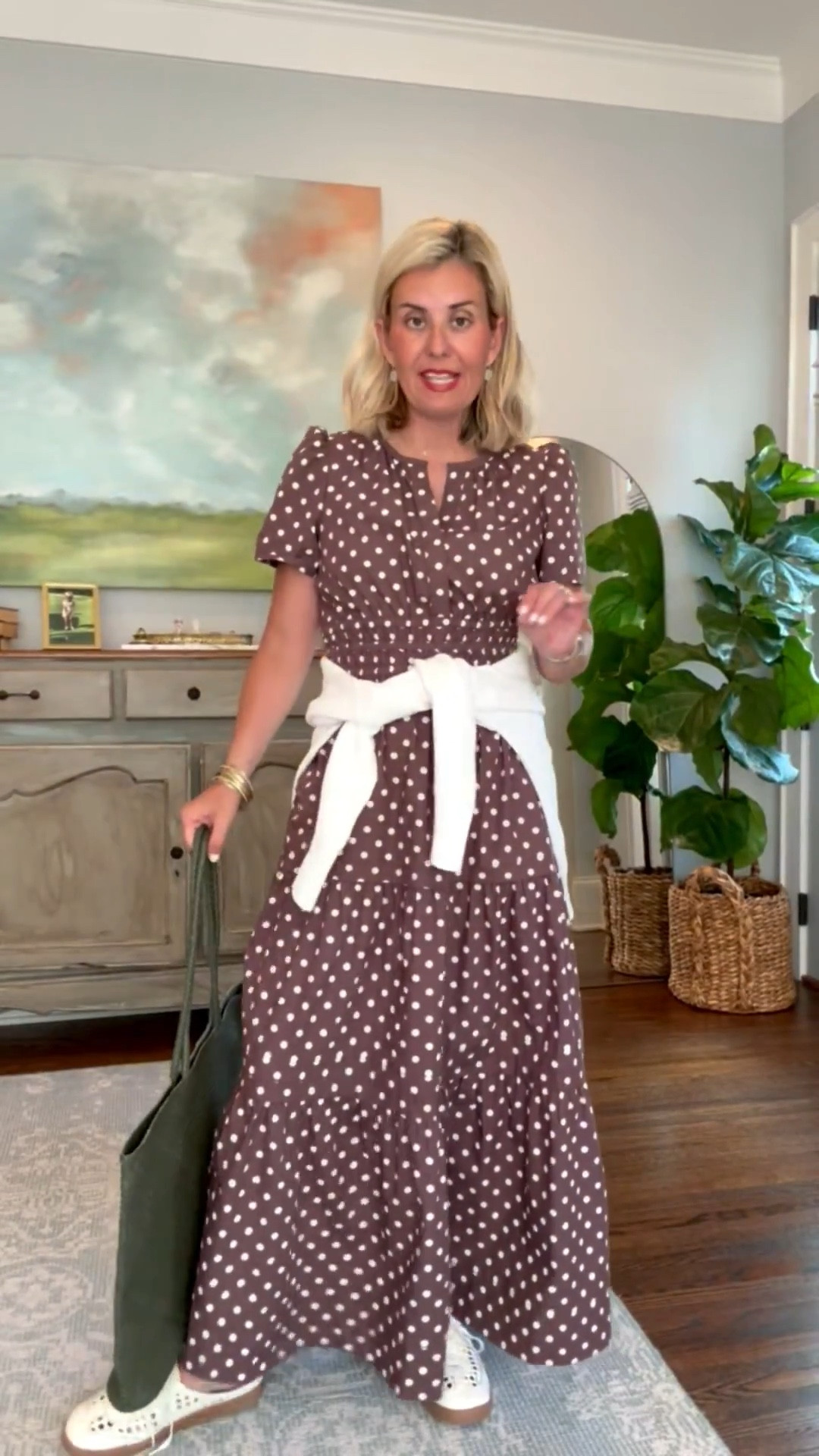 Here’s your permission to wear this dress anywhere & everywhere! Dress it up or dress it down, it’s a Yes! I’m wearing xs in dress & sweater, and 8 shoes. 

#LTKmomlife #LTKOver40 #LTKdayinmylife