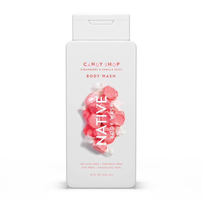 Native Limited Edition Strawberry & Vanilla Taffy Body Wash - 18 fl oz | Target