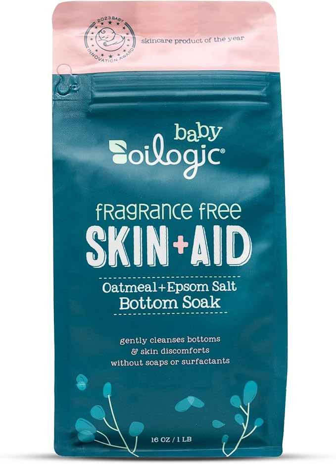 Oilogic Oatmeal Epsom Salt Bath Soak for Babies - Gentle Baby Bath Essentials Soothe & Cleanse Ba... | Amazon (US)