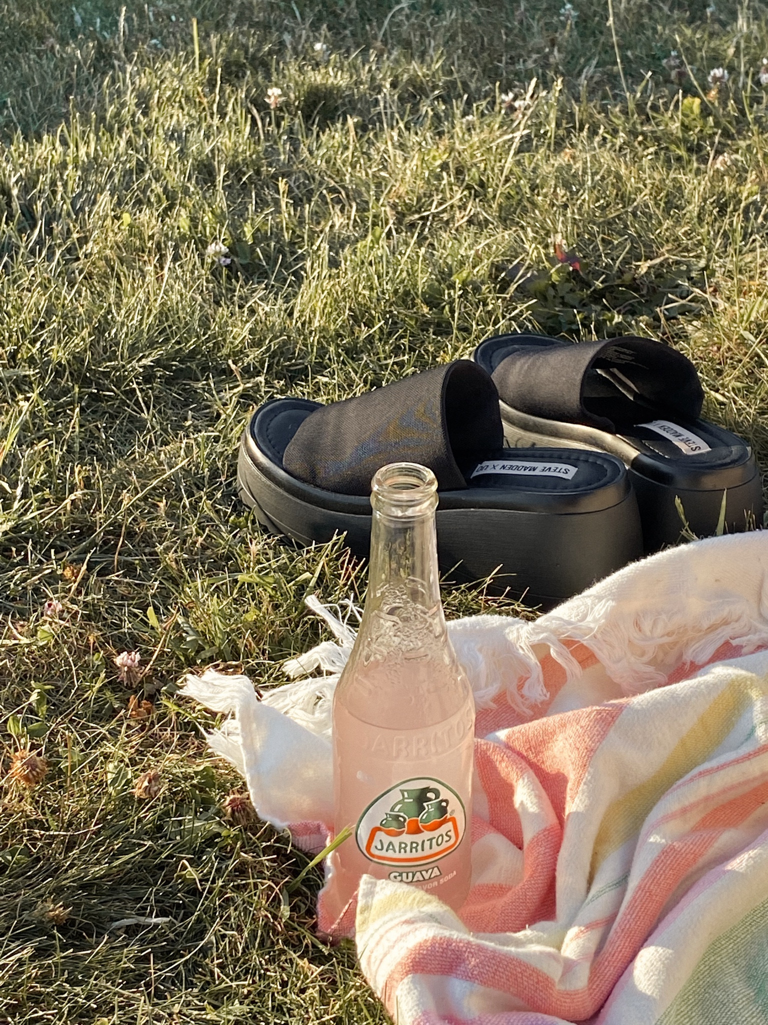 summer essentials!! cutest Y2K steve madden sandals, jarritos, and the cutest beach towel 💖

#LTKSeasonal #LTKU #LTKSpringSale