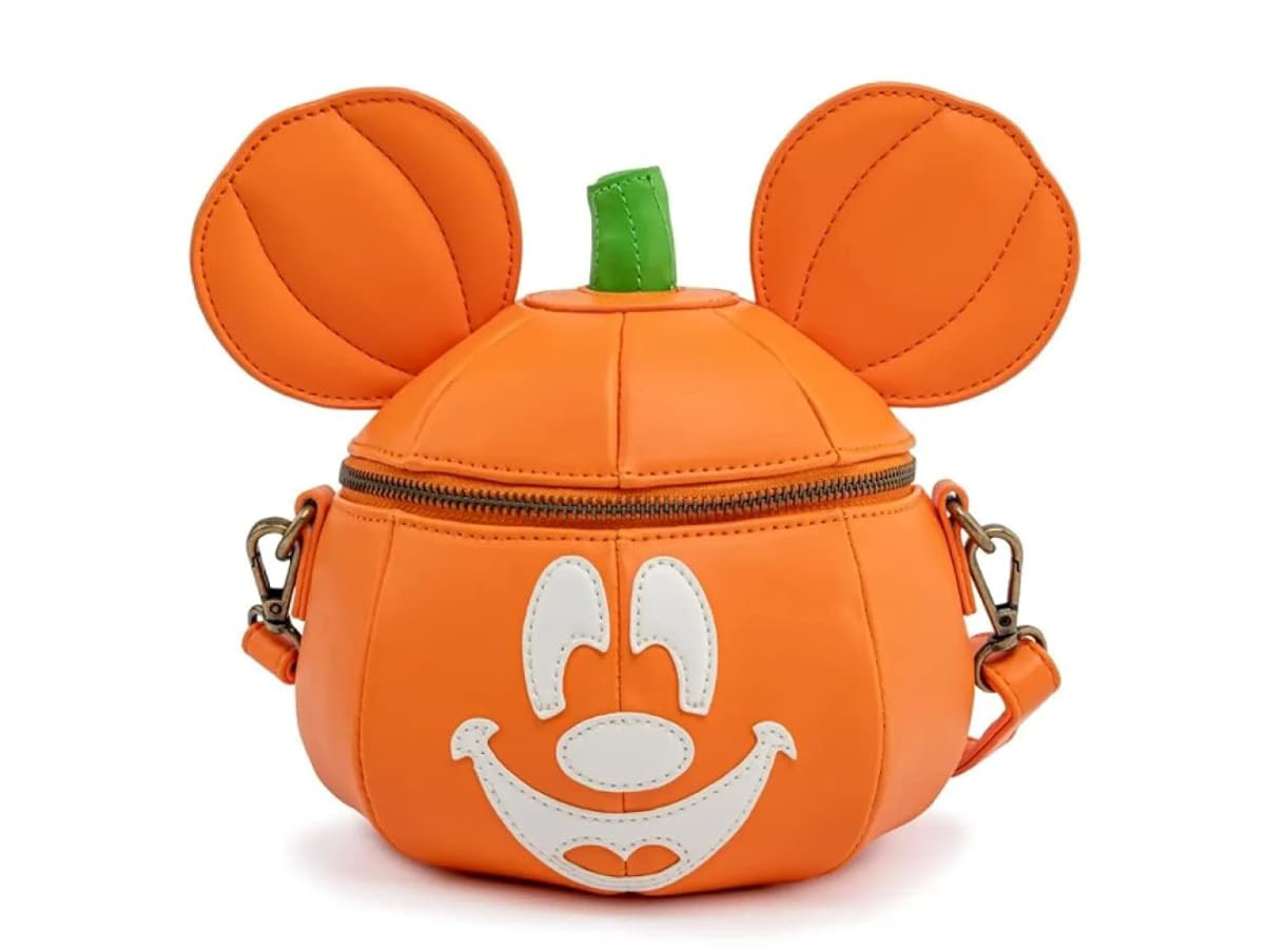 Loungefly Disney Mickey Mouse Mick-O-Lantern Halloween Crossbody Purse bag | Amazon (US)