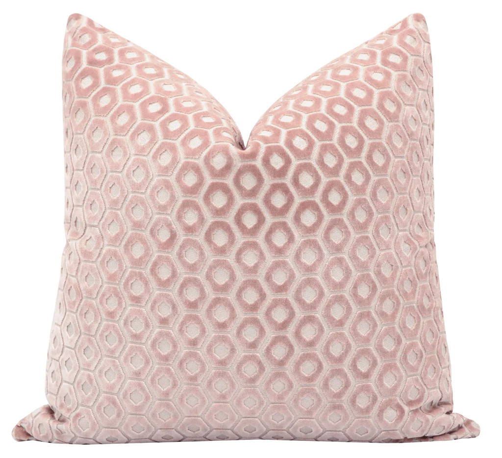 PALOMA CUT VELVET // BLUSH | LITTLE DESIGN COMPANY