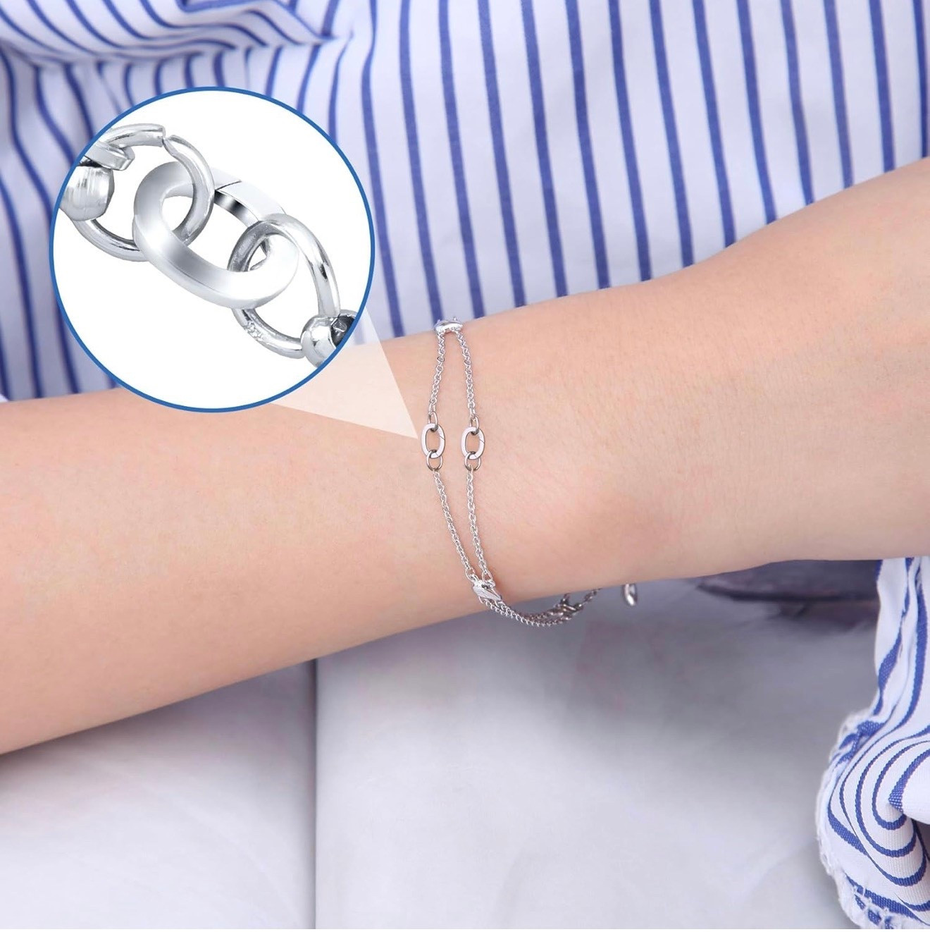 2pcs 925 Sterling Silver Clasps, Tiny Oval Necklace Shortener Enhancer, Spring Carabiner Snap Clip Lock, Wedding Ring Connector for Women Bracelet Jewelry Making #amazon

#LTKBeauty #LTKgrwm #LTKootd