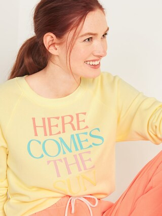 Vintage Crew-Neck Sweatshirt for Women | Old Navy (US)