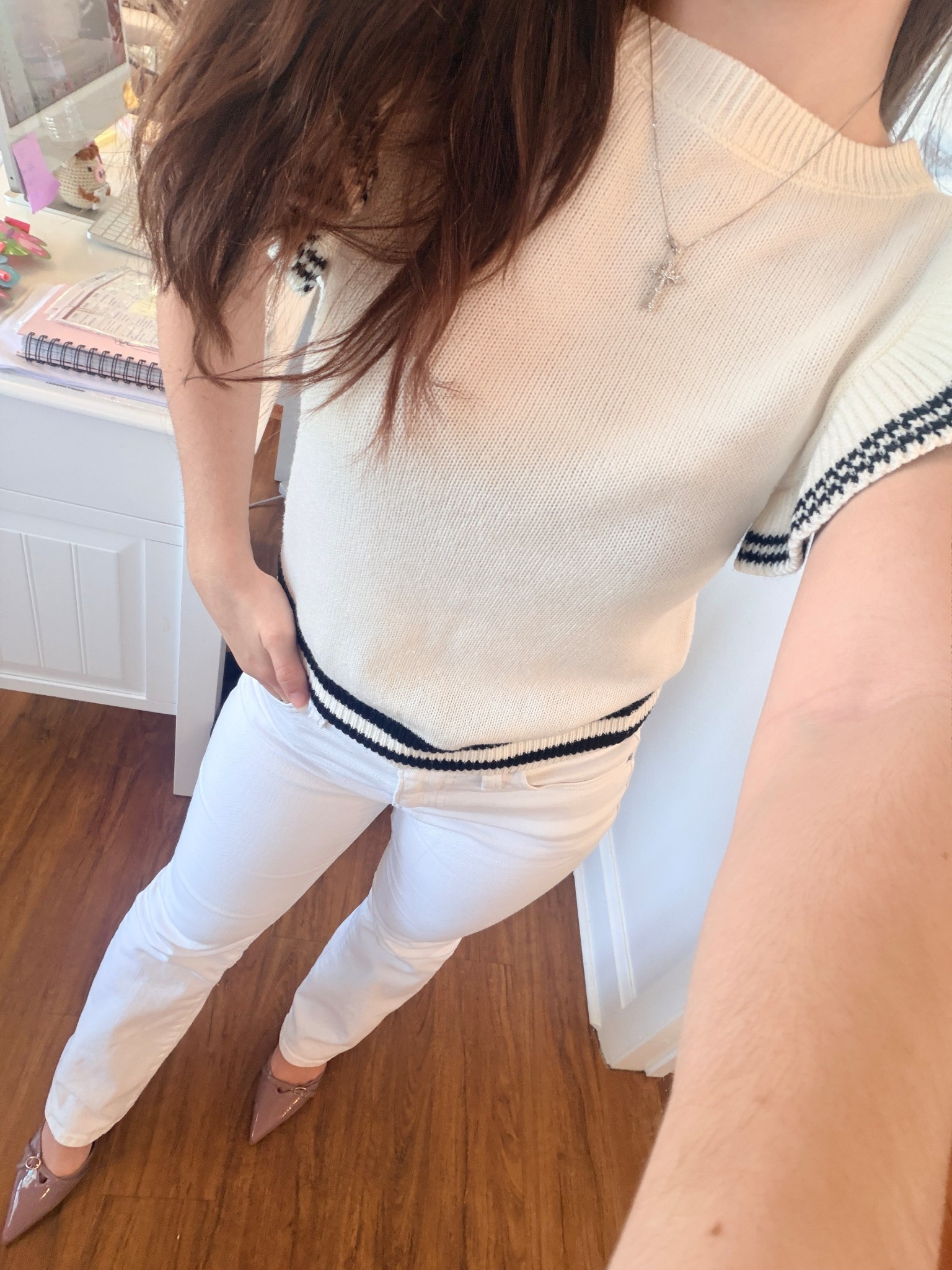 Starting to bring in the spring vibes at work; out with the boots and in with the heels! 

Loving this neutral look with a pop of color heels. These @marc.fisher heels are comfy and chic for my working gals. Perfect for real estate as I am constantly running around. 

Xo,
Lauren

spring work outfit, levi jeans, ruffle top, neutral outfit, workwear, realtor, real estate, florida living, florida lifestyle, buy a home in florida

#LTKHome #LTKWorkwear #LTKPetite