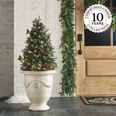 Christmas Cheer 3 ft. Pathway Trees, Set of Two | Frontgate | Frontgate