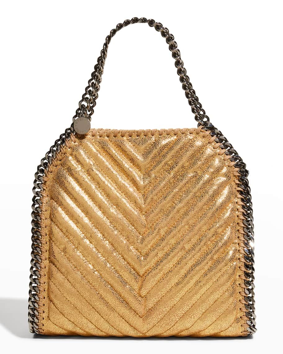 Stella McCartney Falabella Mini Shimmer Chain Shoulder Bag | Neiman Marcus