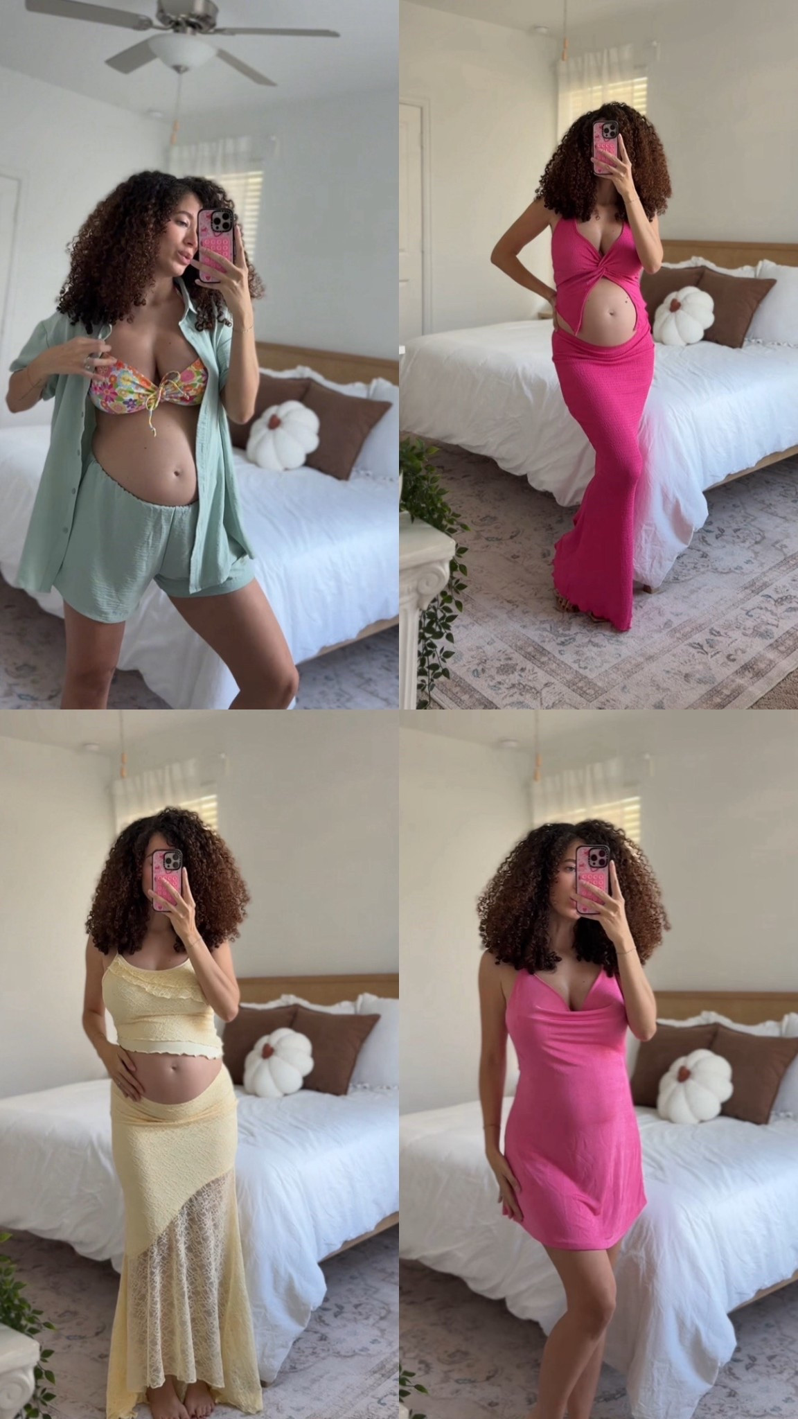 Babymoon vacation try on haul #pregnant #vacationoutfits 