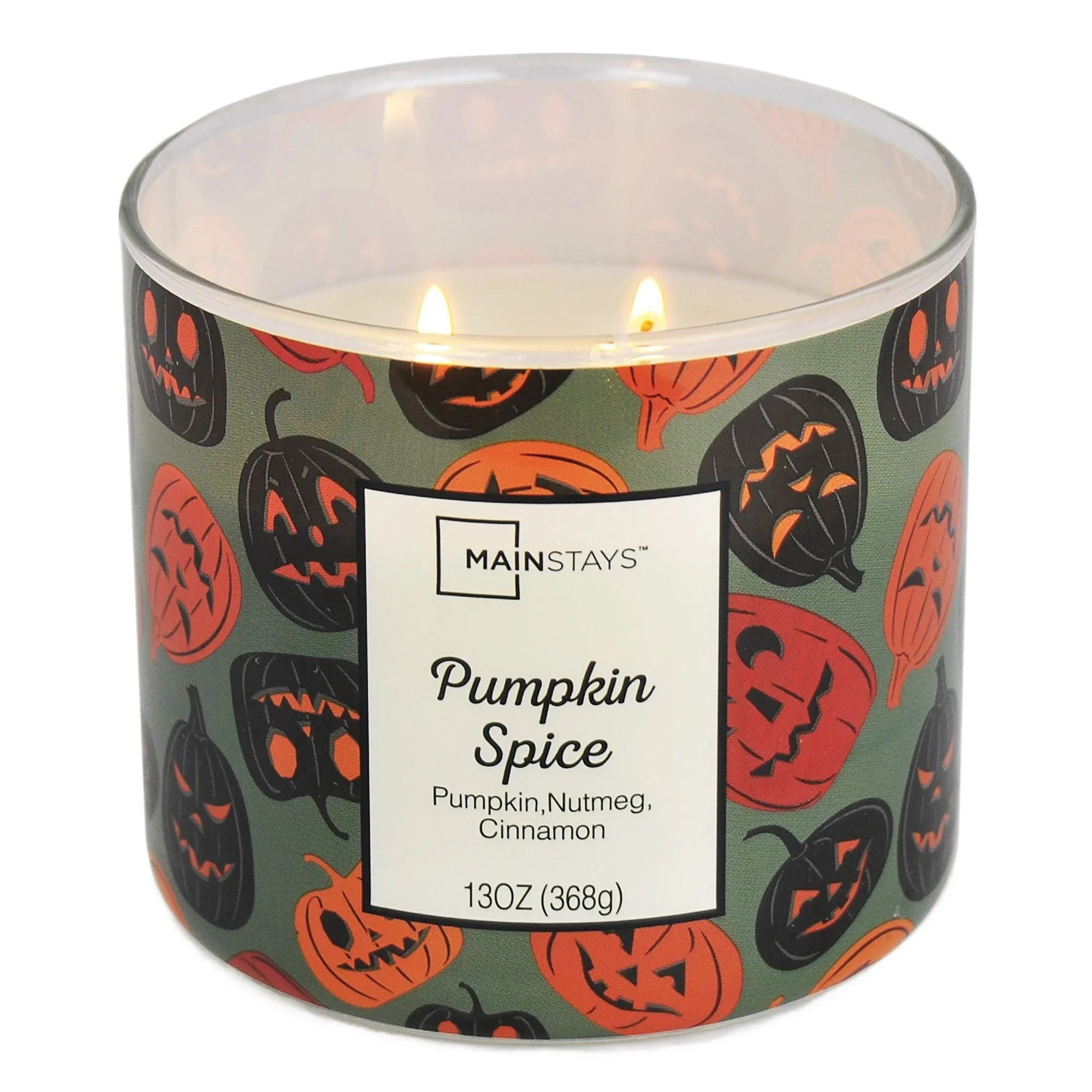 Mainstays Pumpkin Spice Halloween Candle, 13 ounce | Walmart (US)