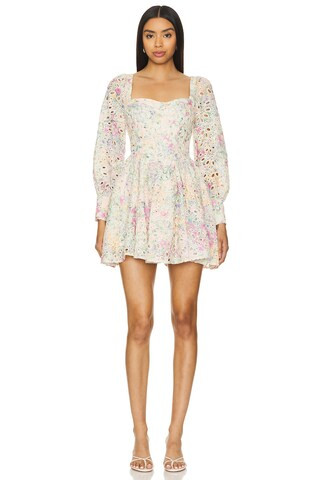 Bardot Lila Flounce Dress in Pastel Floral from Revolve.com | Revolve Clothing (Global)