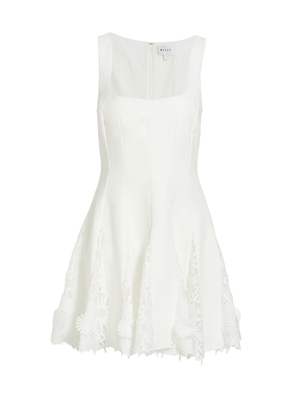 Women's Ariel Cady 3D Lace Minidress - Ecru - Size 8 | Saks Fifth Avenue