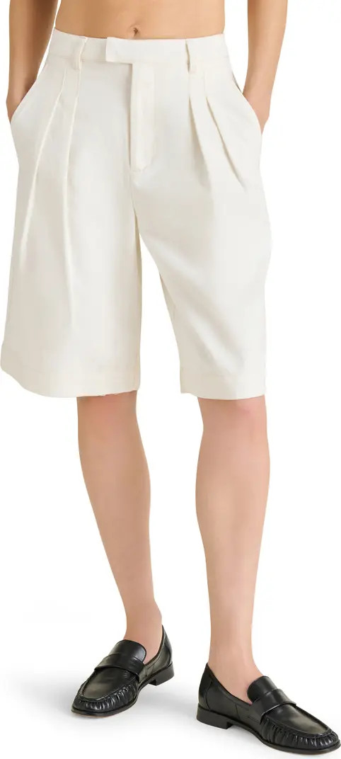 Steve Madden Ivana Pleated Bermuda Shorts | Nordstrom | Nordstrom