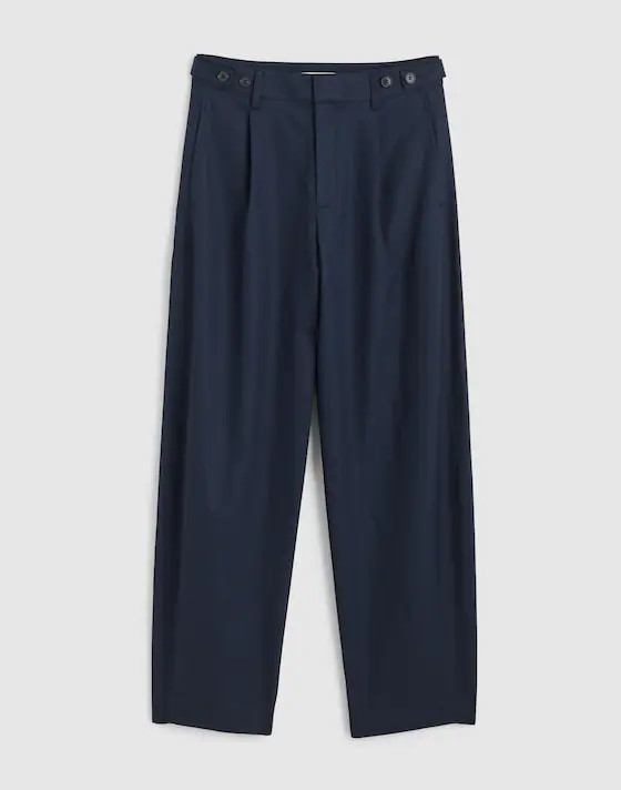 The Barrel-Leg Pant in Drapey Twill | Madewell