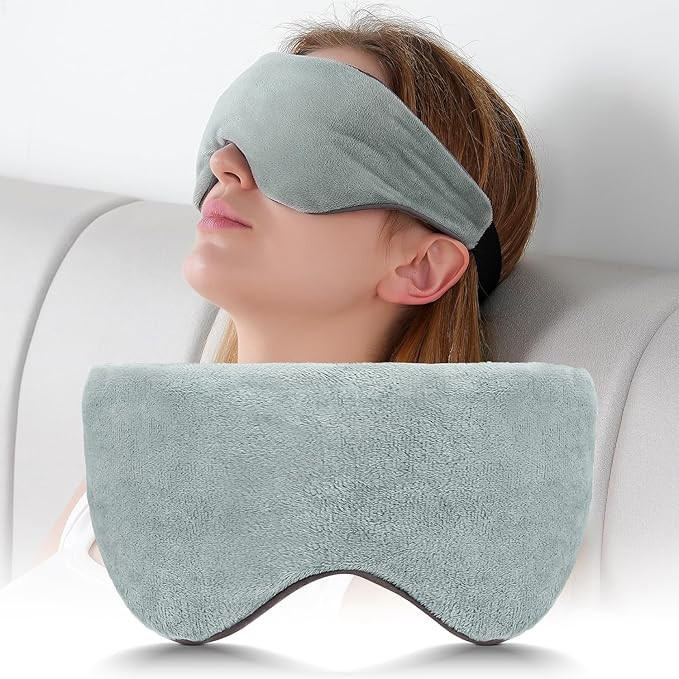Sivio Weighted Eye Mask for Sleeping, Cooling & Cozy Reversible Blackout Sleep Mask for Women & M... | Amazon (US)