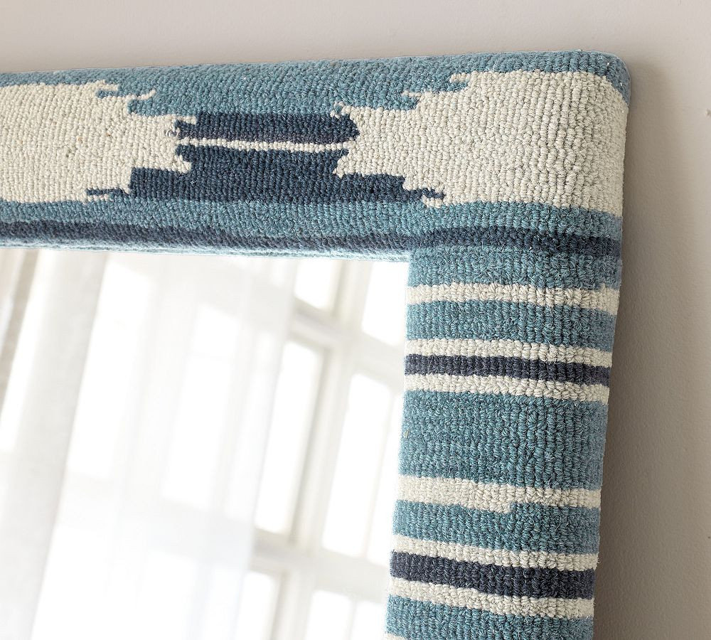 Seabrook Printed Fabric Floor Mirror | Pottery Barn (US)