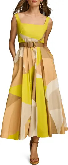 Print Sleeveless Midi Dress | Nordstrom