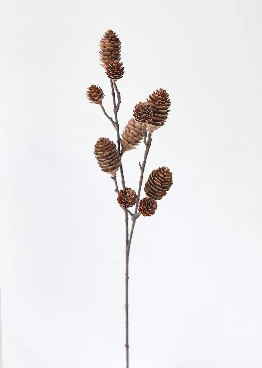 Artificial Pine Cone Branch Winter Decor - 28.5 | Afloral (US)