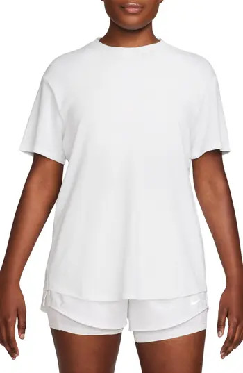 Nike One Relaxed Dri-FIT T-Shirt in 100 100 White/black at Nordstrom Rack, Size X-Small | Nordstrom Rack