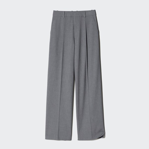 Wide-Fit Pleated Pants (Tall) | UNIQLO (US)
