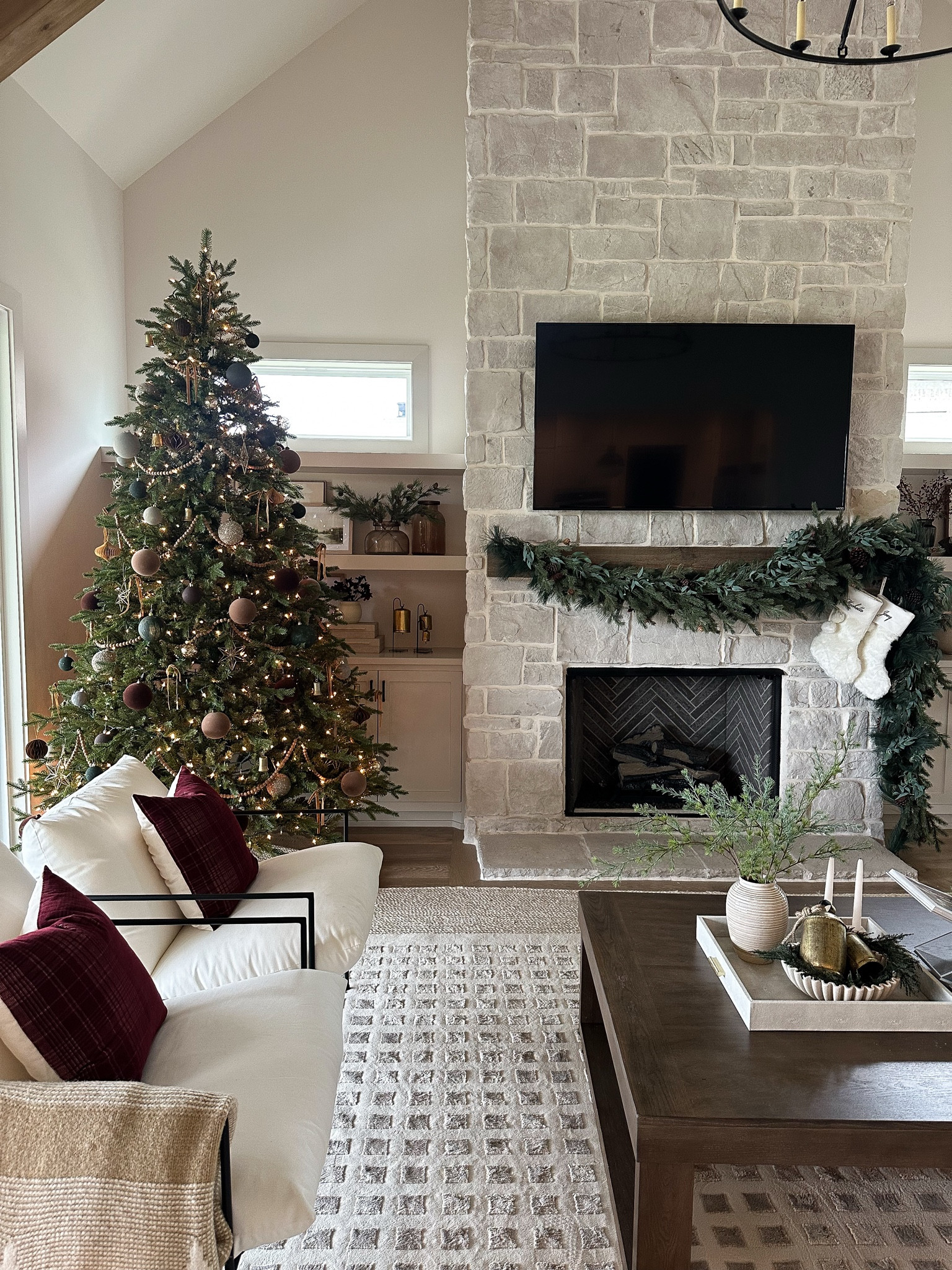Cozy Christmas living room 🎄✨ 

#LTKSeasonal #LTKHoliday #LTKGiftGuide