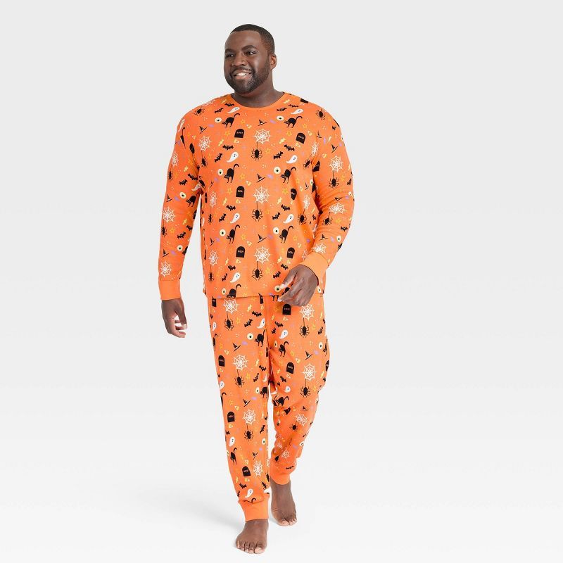 Men's Halloween Family Pajama Set - Hyde & EEK! Boutique™ Orange | Target