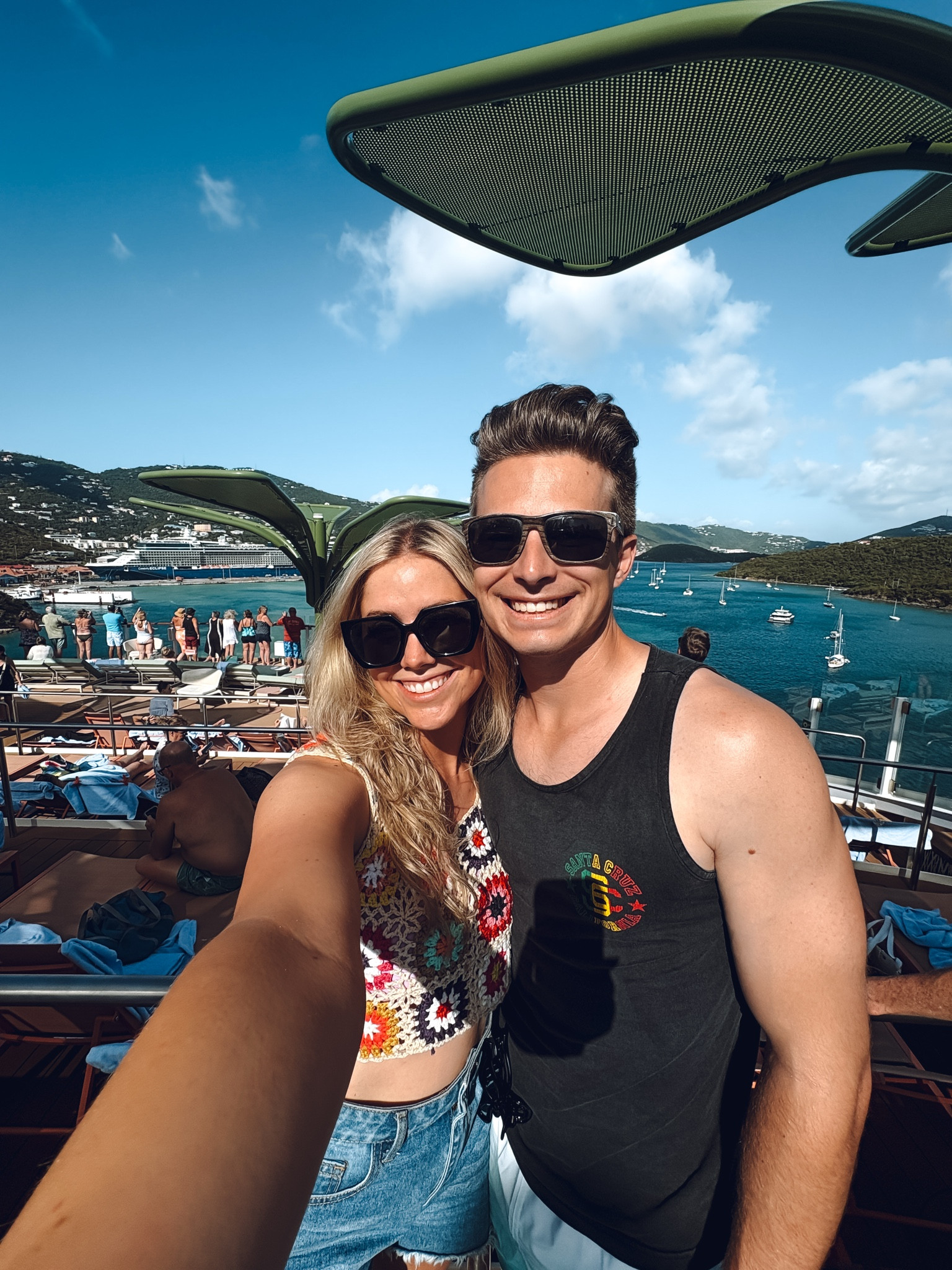 Cruise swim cover up outfit!